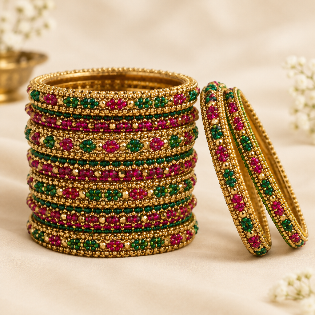 Royal Emerald Kada Bracelet